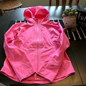Lululemon hot pink rain jacket - excellent used condition